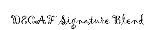 DECAF Signature Blend